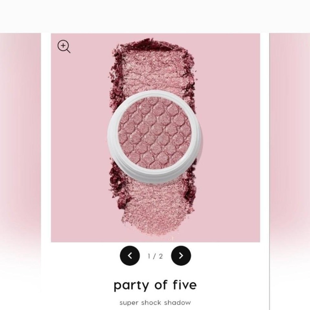 New Colourpop super shock eyeshadow in Party of‎ Five
